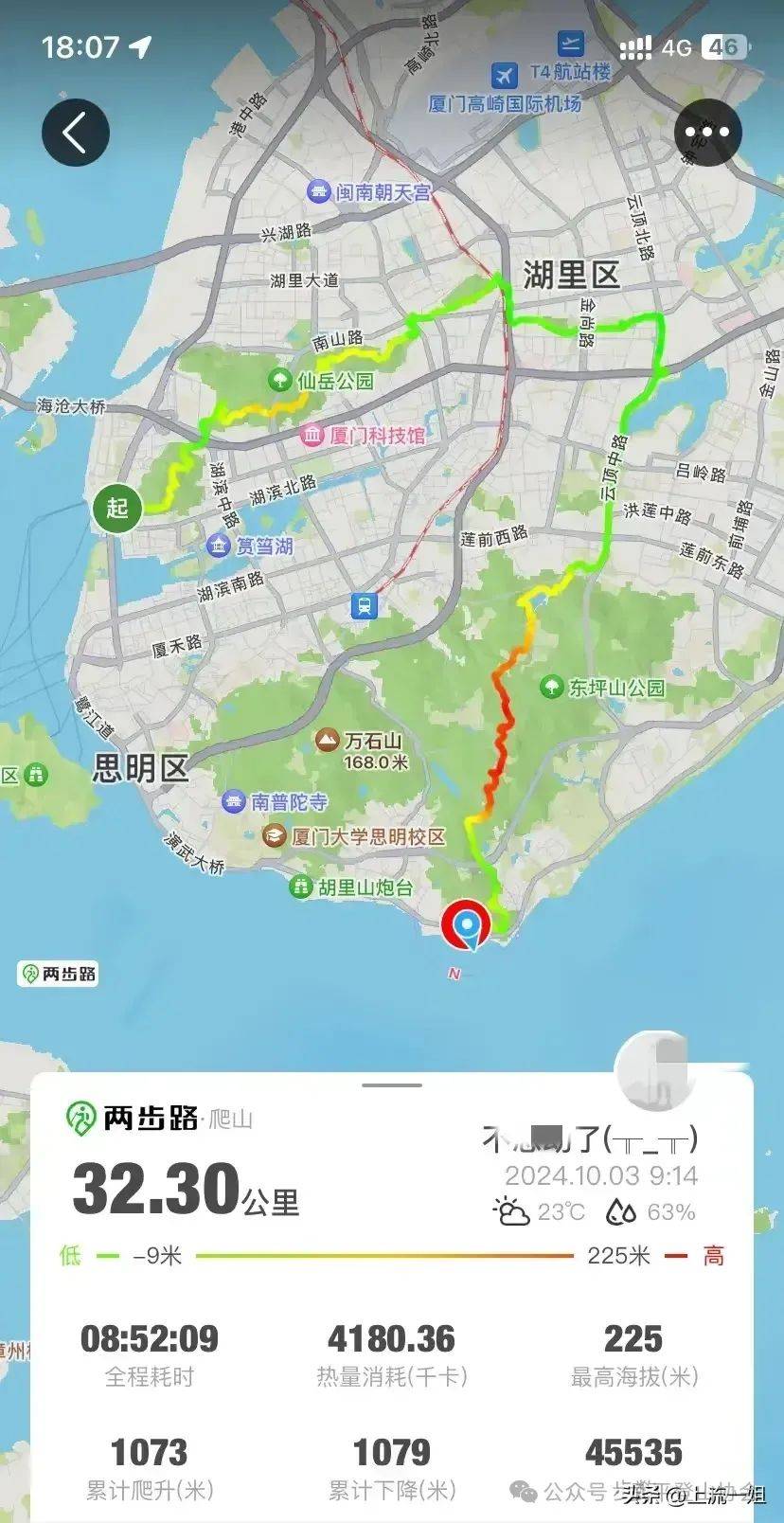 厦门山海步行道线路图图片