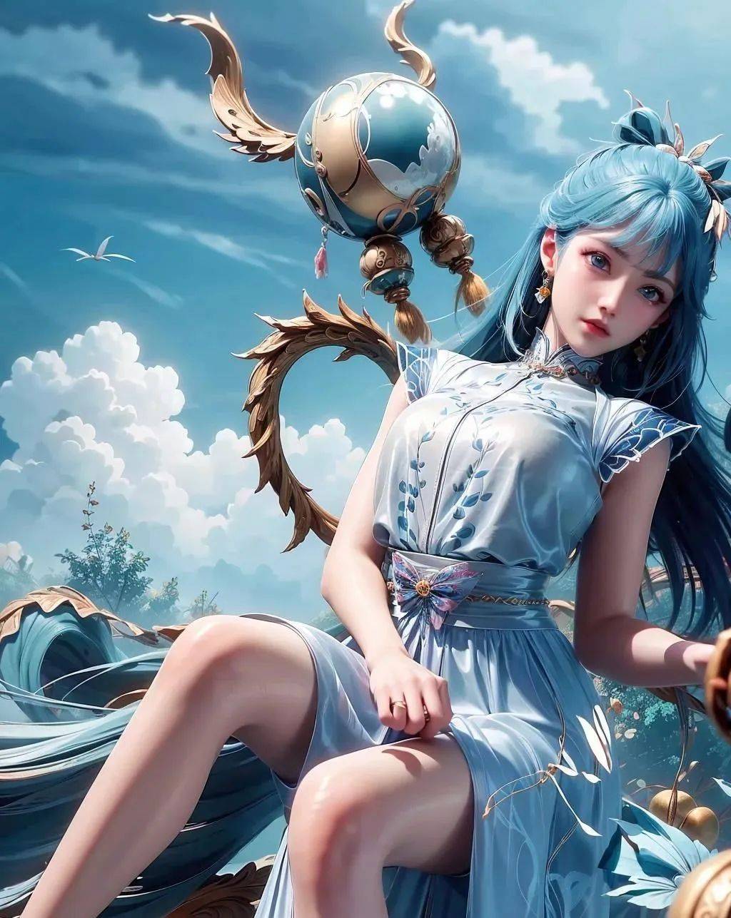 绝世唐门:王冬儿旗袍精美壁纸来了,第七张好像小舞,霍雨浩真有福气