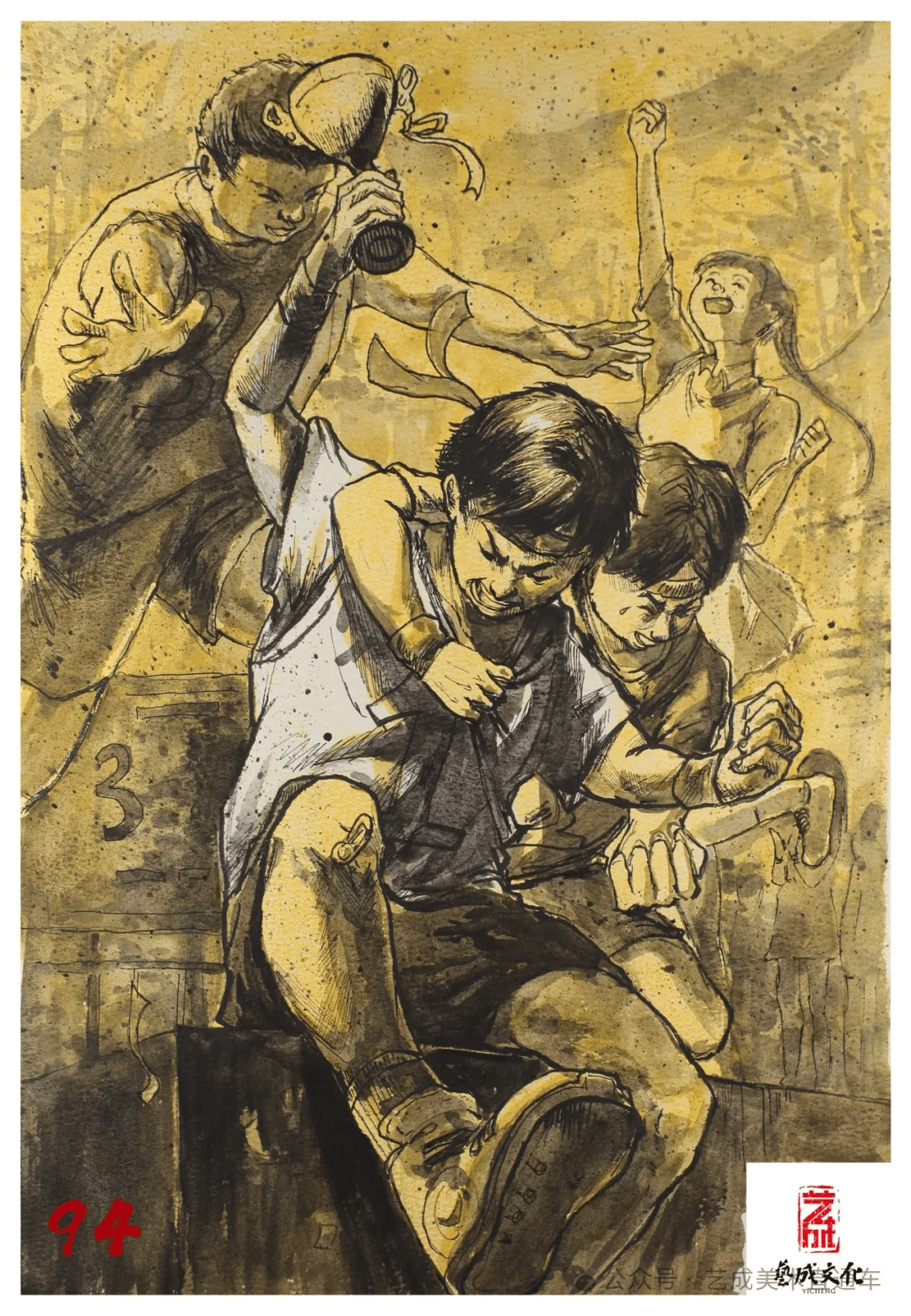 2025届广东艺成美术三模,速写高分卷