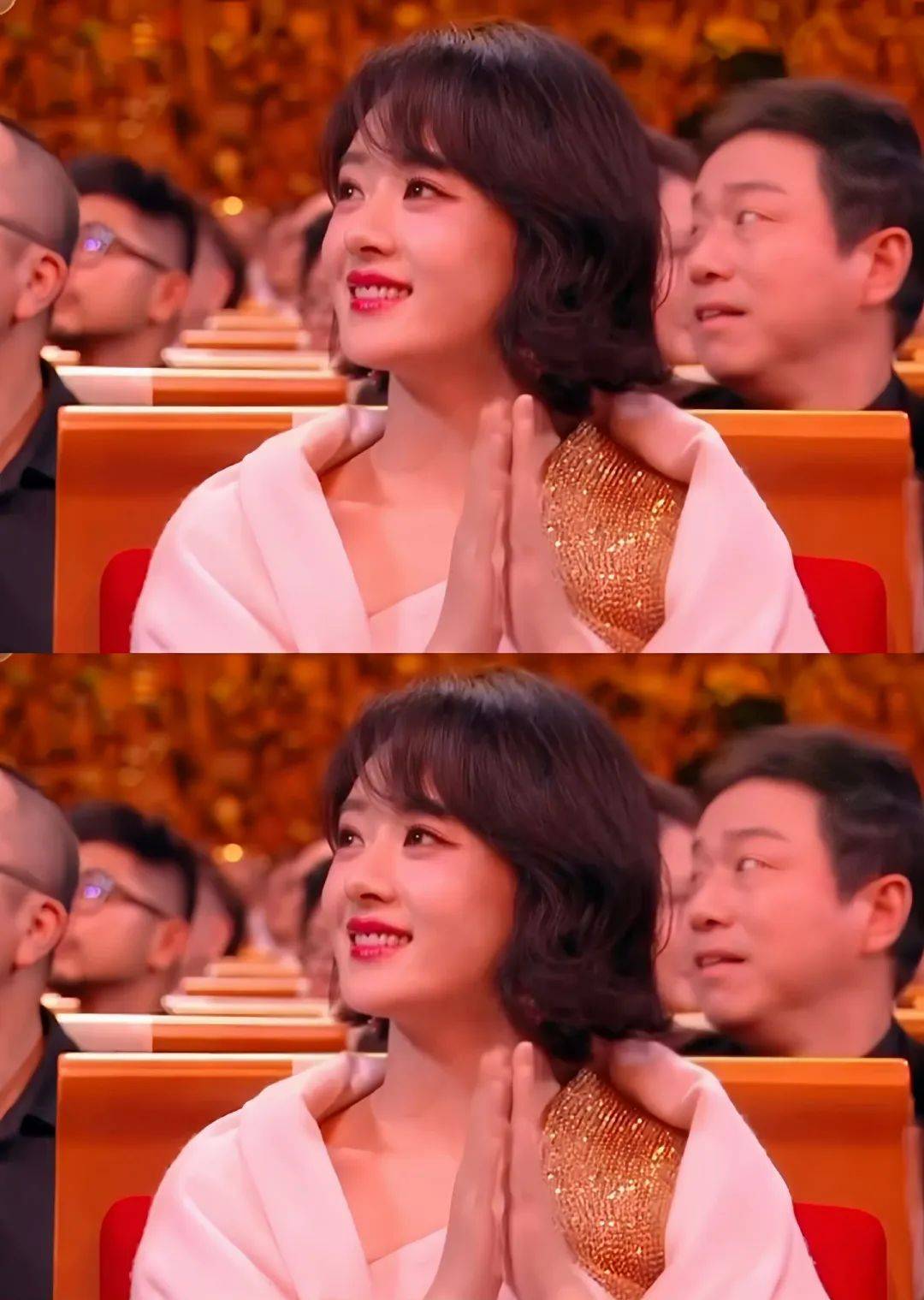 赵丽颖金鸡奖太水灵了吧!一袭粉色金钻裙,香嫩香嫩的,宛若天仙!