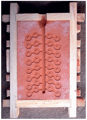 中国古代钱币铸造术语图解——翻砂法铸钱