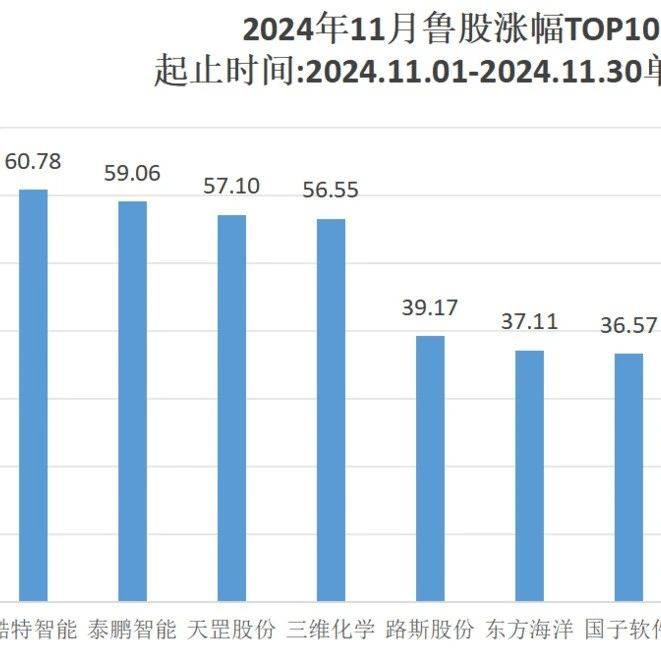 山东资本市场月报（11月）：IPO排队在审鲁企11家，酷特智能领涨鲁股