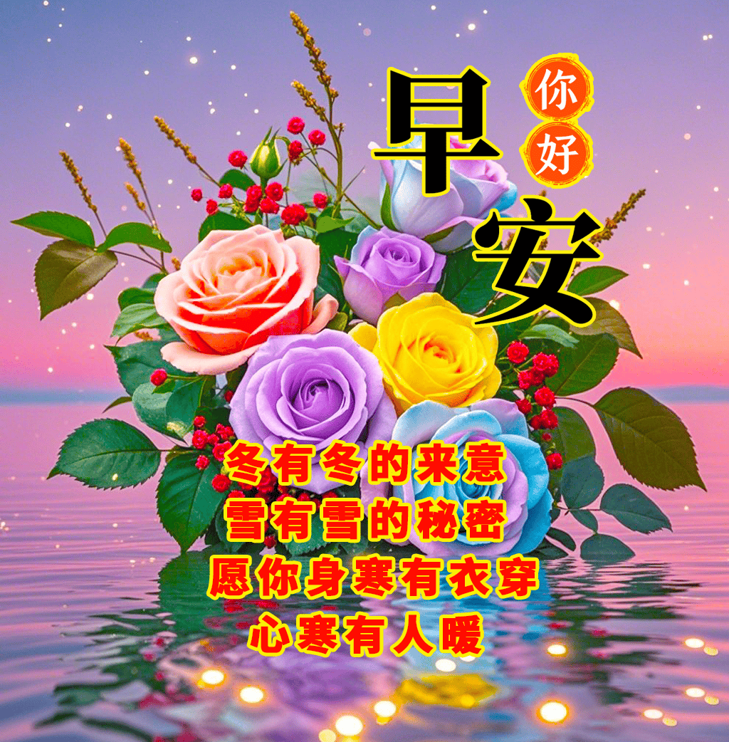 精选早上好问候语唯美祝福图片