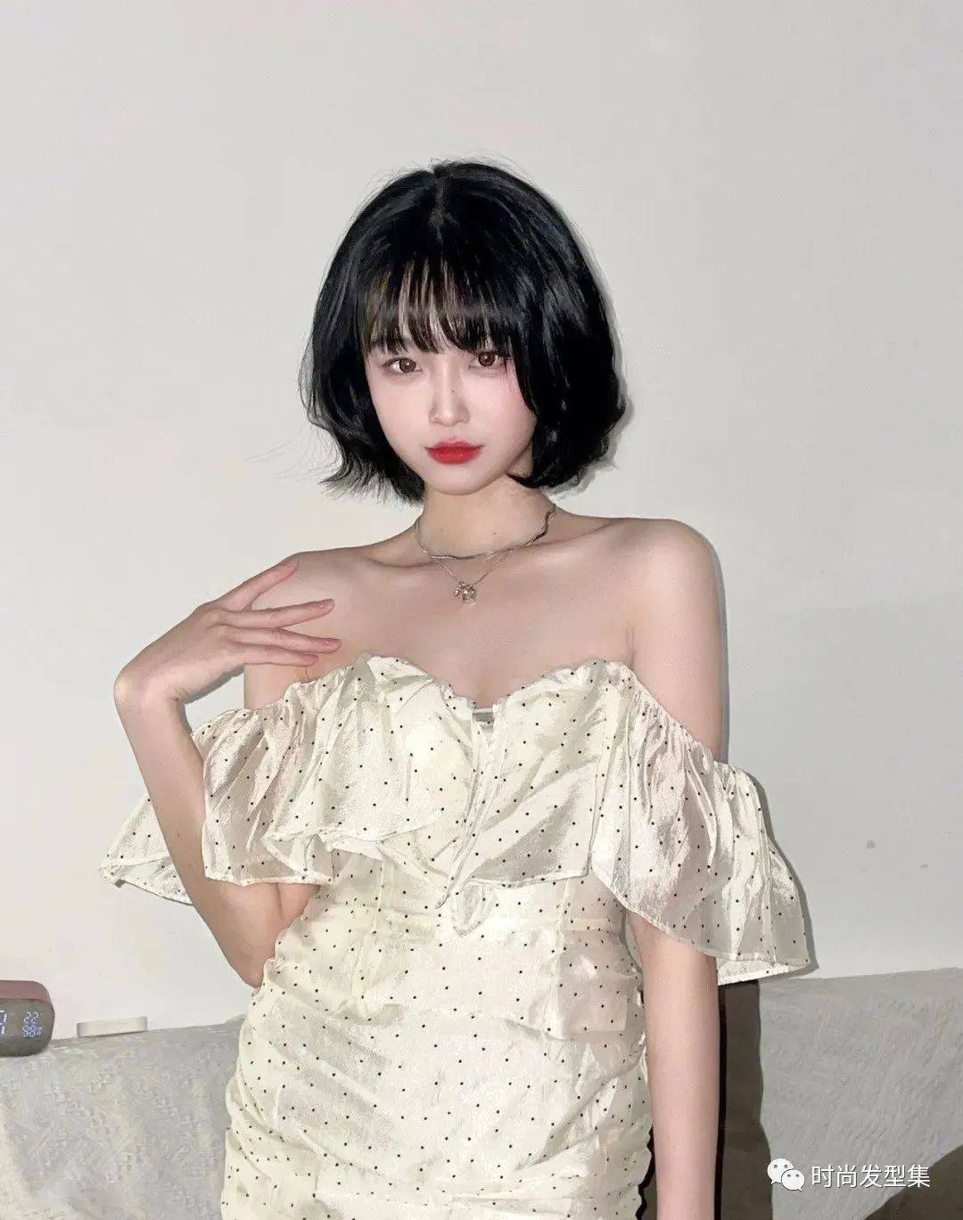 圆脸短发也纯欲秋天第一剪