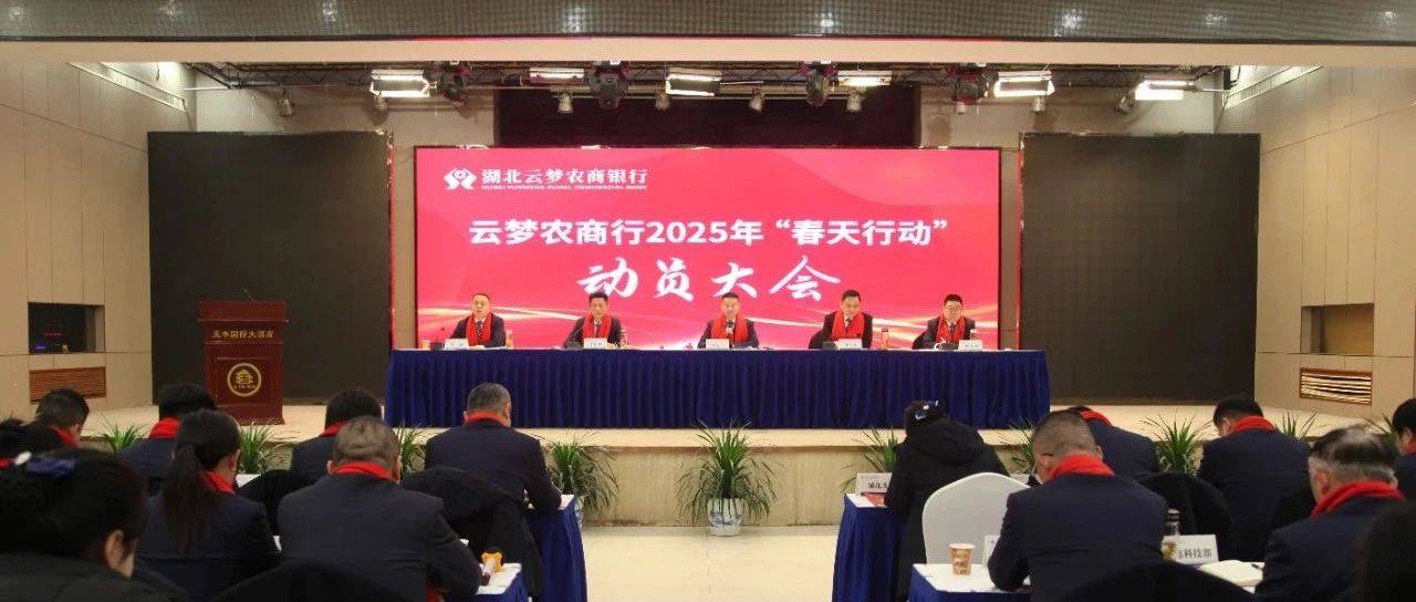 孝”赢春天】提质增效追求卓越 巩固提高再谋新篇——云梦农商行召开2025年“春天行动”动员大会_工作_支行_敬畏