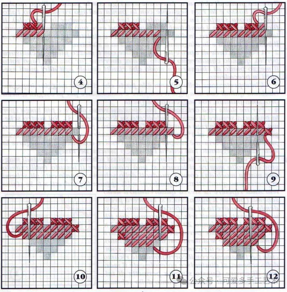 戳视频学习十字绣针法的教程▼更多十字绣作品那些旧了的锅碗瓢盆漏勺