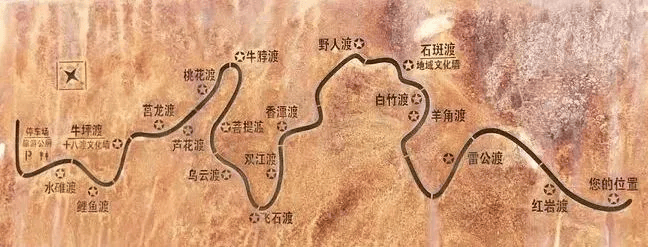 盐帮古道十八渡路线图图片