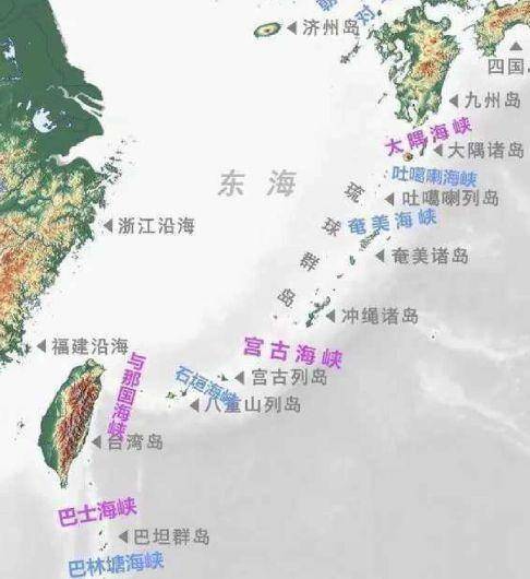 宫古海峡和吕宋海峡图片