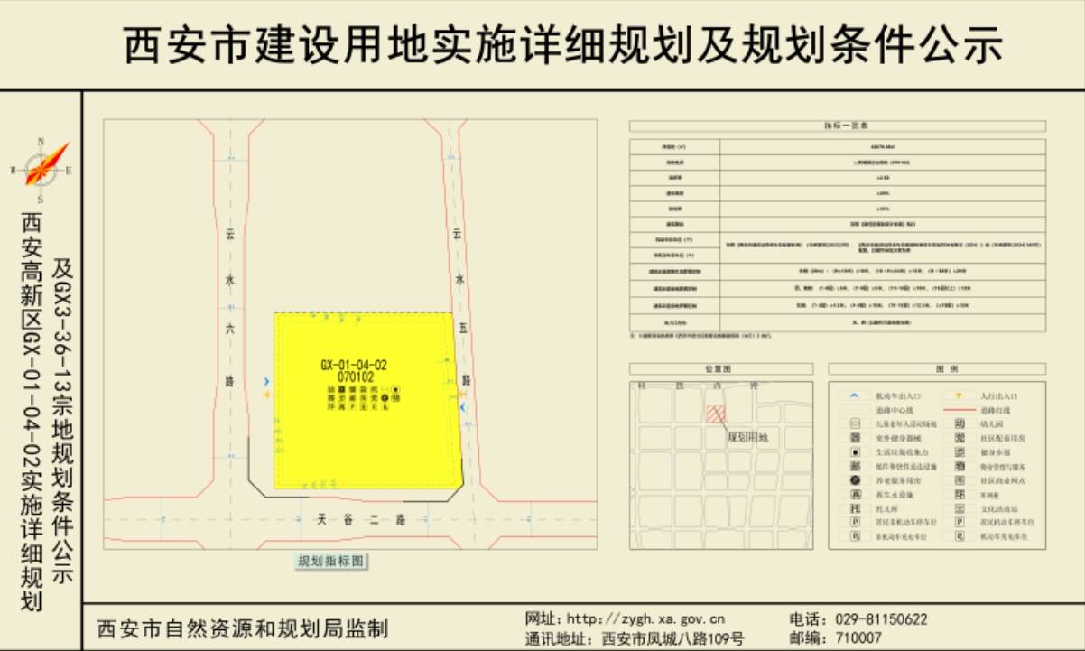 高新64.3亩住宅地块规划公示 位于丝路软件城软西板块_云水_方案_指标