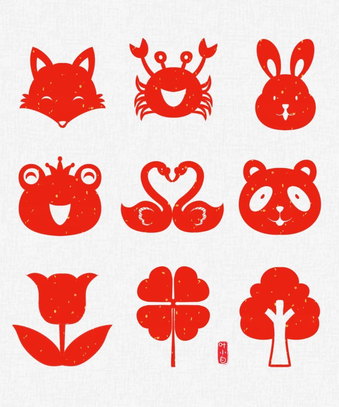 巧手剪剪~50款幼儿园蛇年窗花剪纸素材合集,附可打印线稿