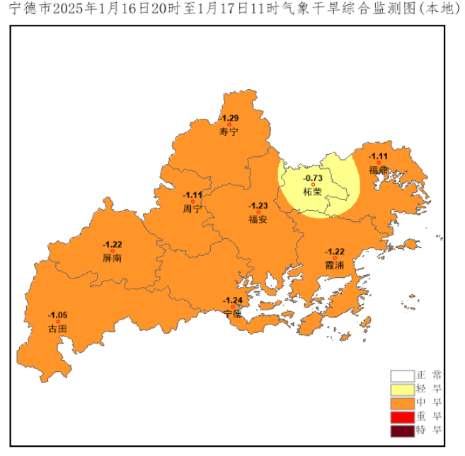 宁德的天气预报