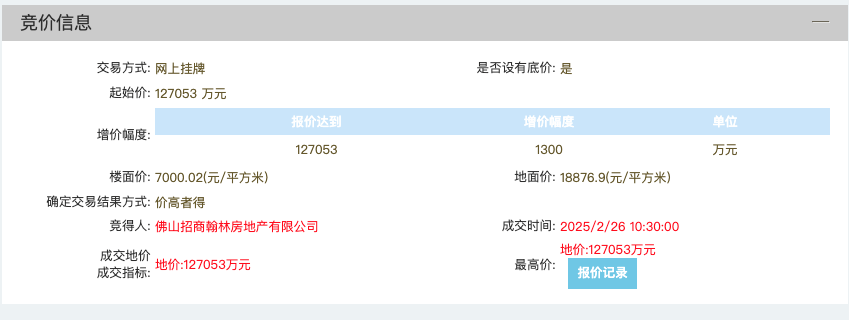 7000元/㎡！超级靓地！招商12.7亿重返佛山新城！一线望江！30%阳台率