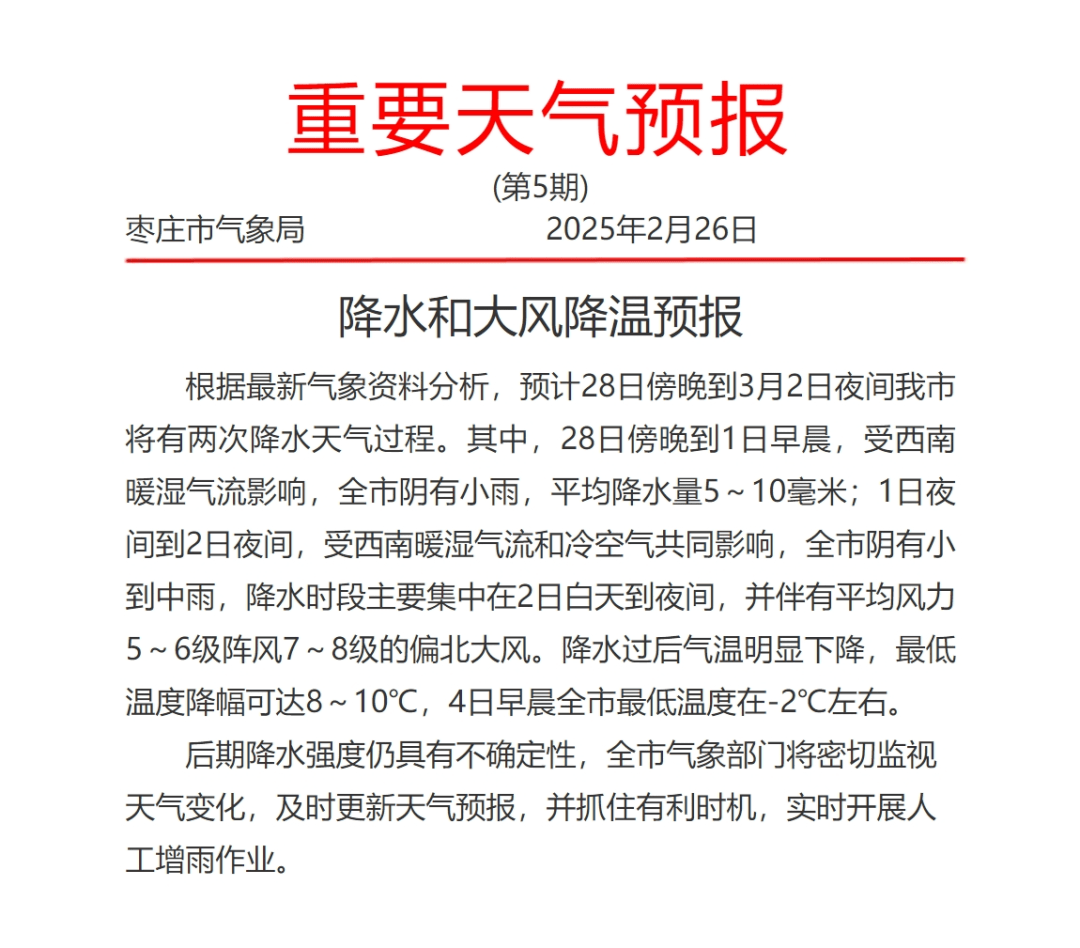 枣强一周天气预报预报
