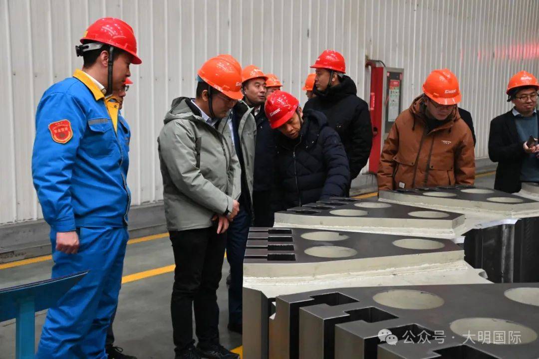 晋钢控股集团副总经理陈友一行来访大明