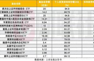 指数投资时代的又一标签：个人投资者频现ETF十大持有人，量化私募也有高配需求