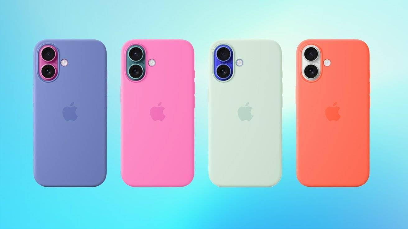 苹果iPhone 16硅胶保护壳上新4款配色：牡丹、淡蓝紫、碧蓝、橘红