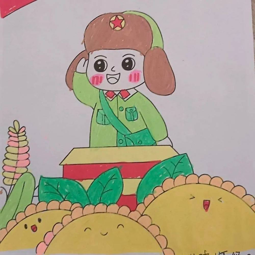 同学们通过自己的画笔,先是将雷锋精神深深烙印在心中,再以生动的形式