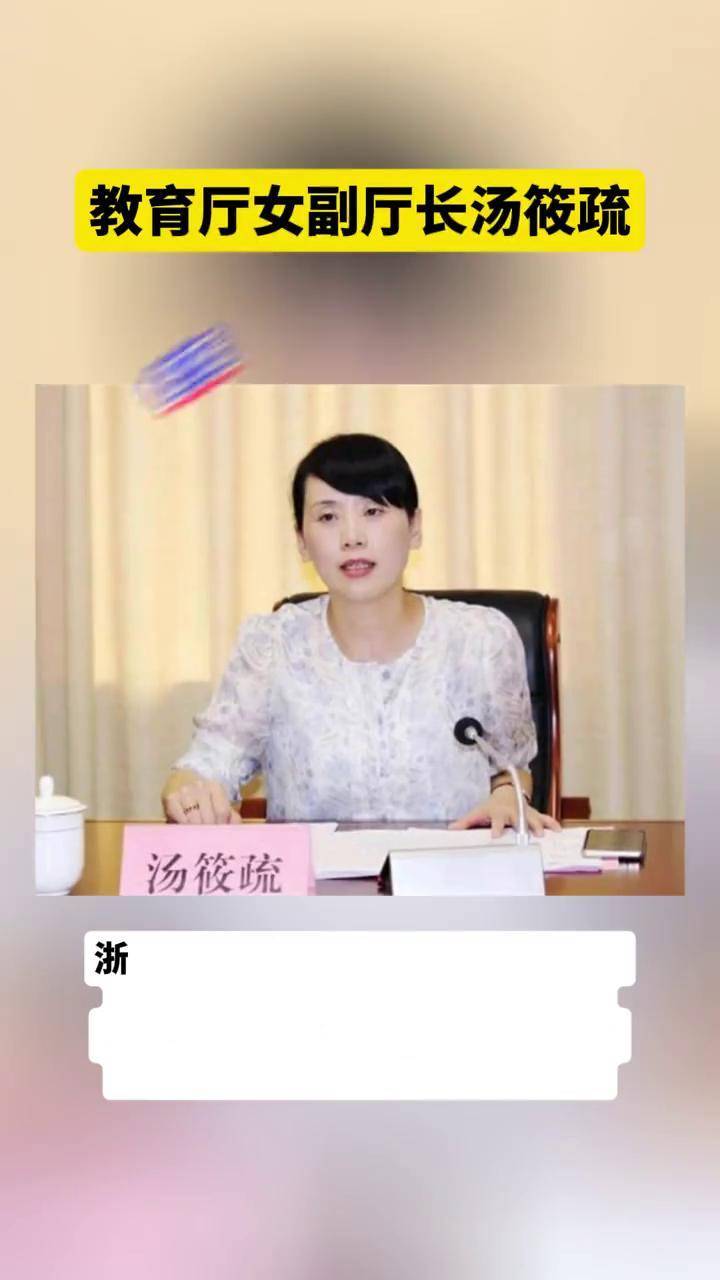教育厅女副厅长汤筱疏,任上主动投案