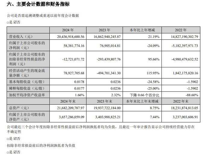知名企业发布2024财报：营收增长但净利润下滑