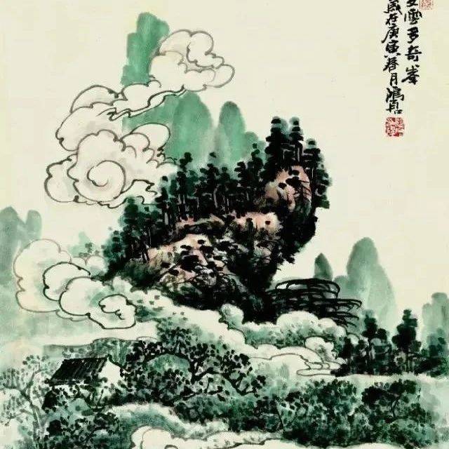 技法分享丨云的勾染画法!_勾云_步骤_变化