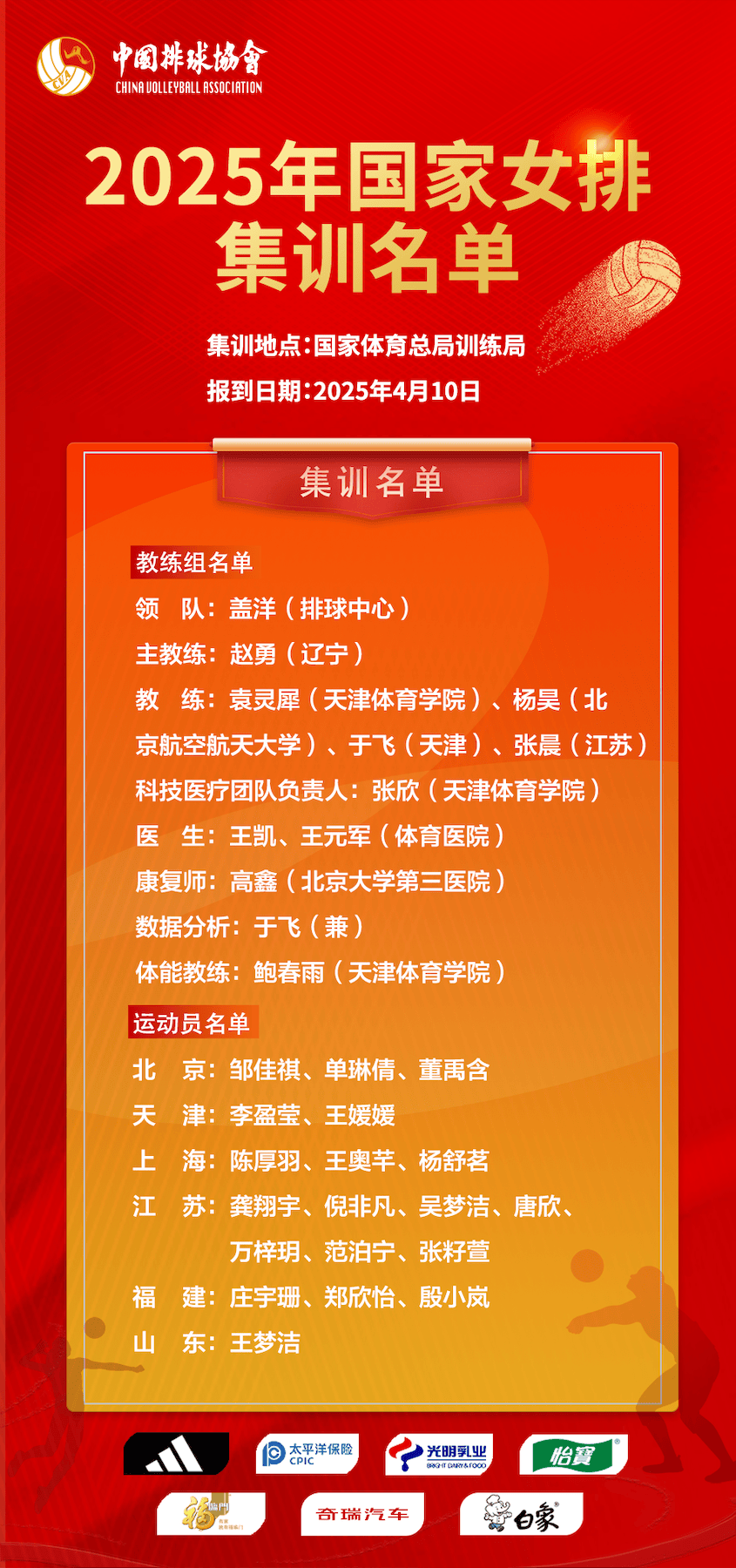 赖亚文解读新一届中国女排主教练及队伍名单