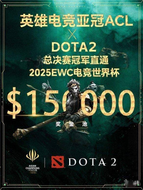 英雄亚冠联赛ACL：DOTA2赛事震撼开启，直通EWC与百万奖金等你来！