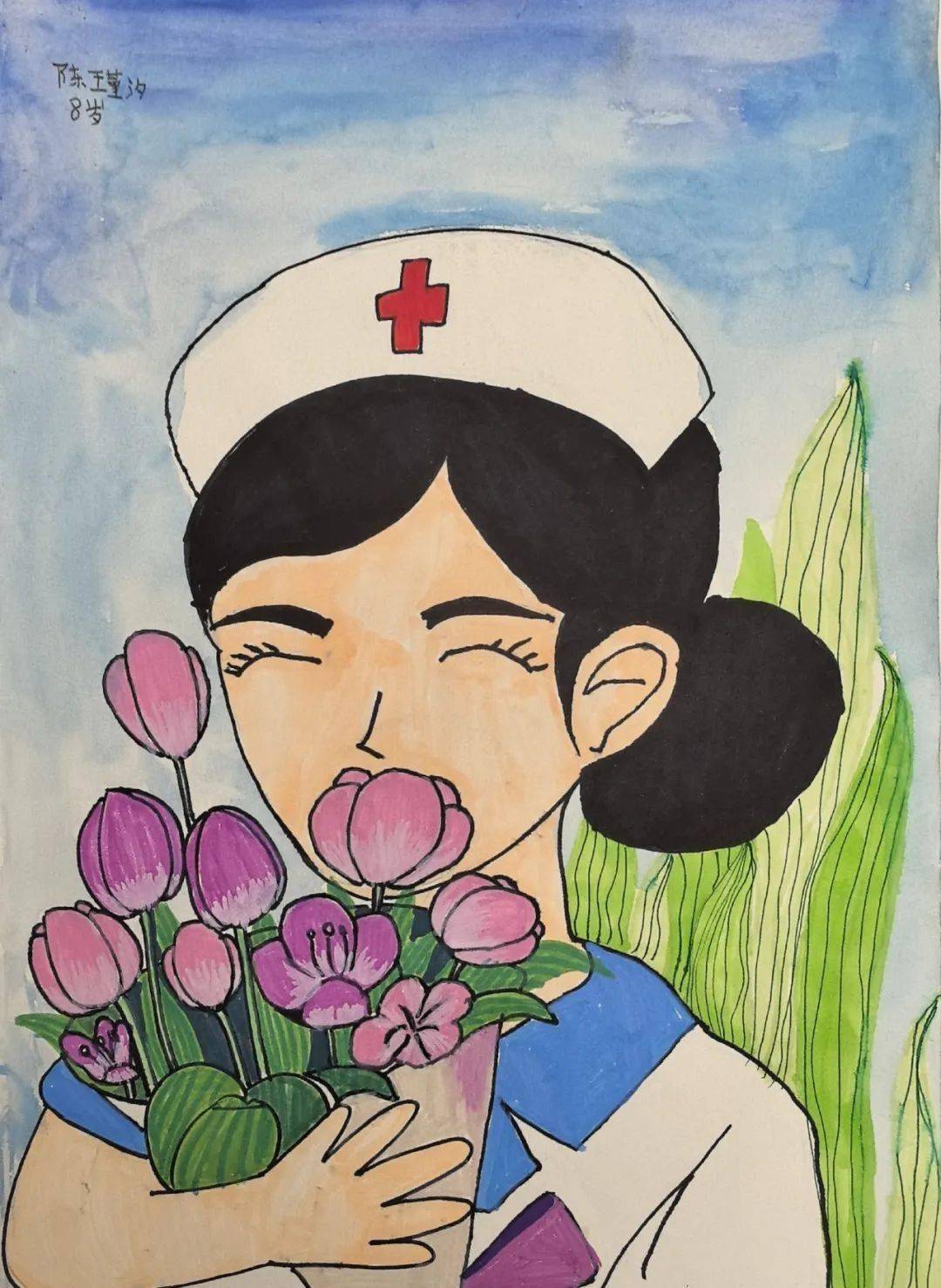 安顺市"童心绘梦·礼赞天使"绘画作品丨母亲节与护士节的爱与守护