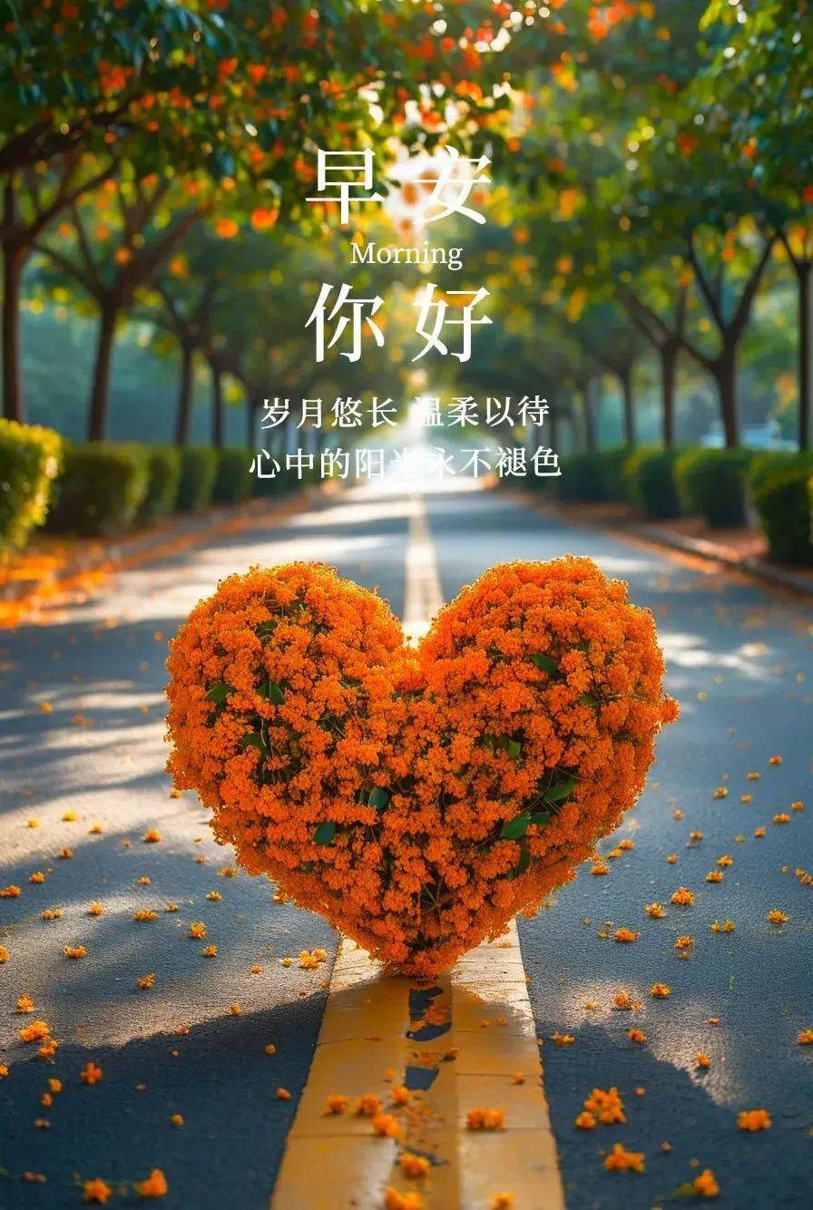 精选唯美早安祝福图片问候语,愿你一生幸福!