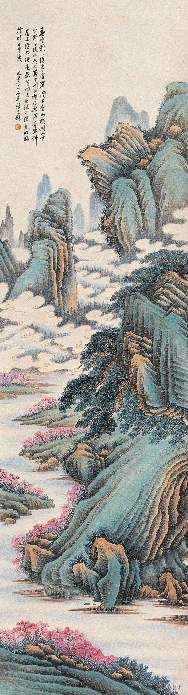 名品视界张石园绘画作品欣赏