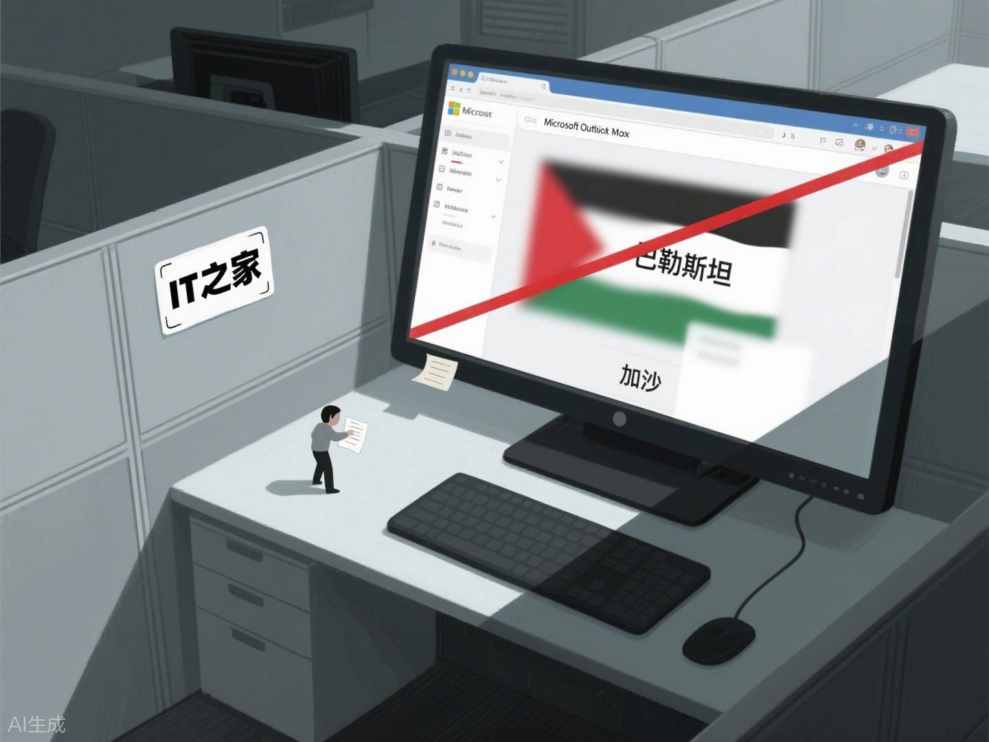 微软阻止员工发送提及“巴勒斯坦”等词的邮件