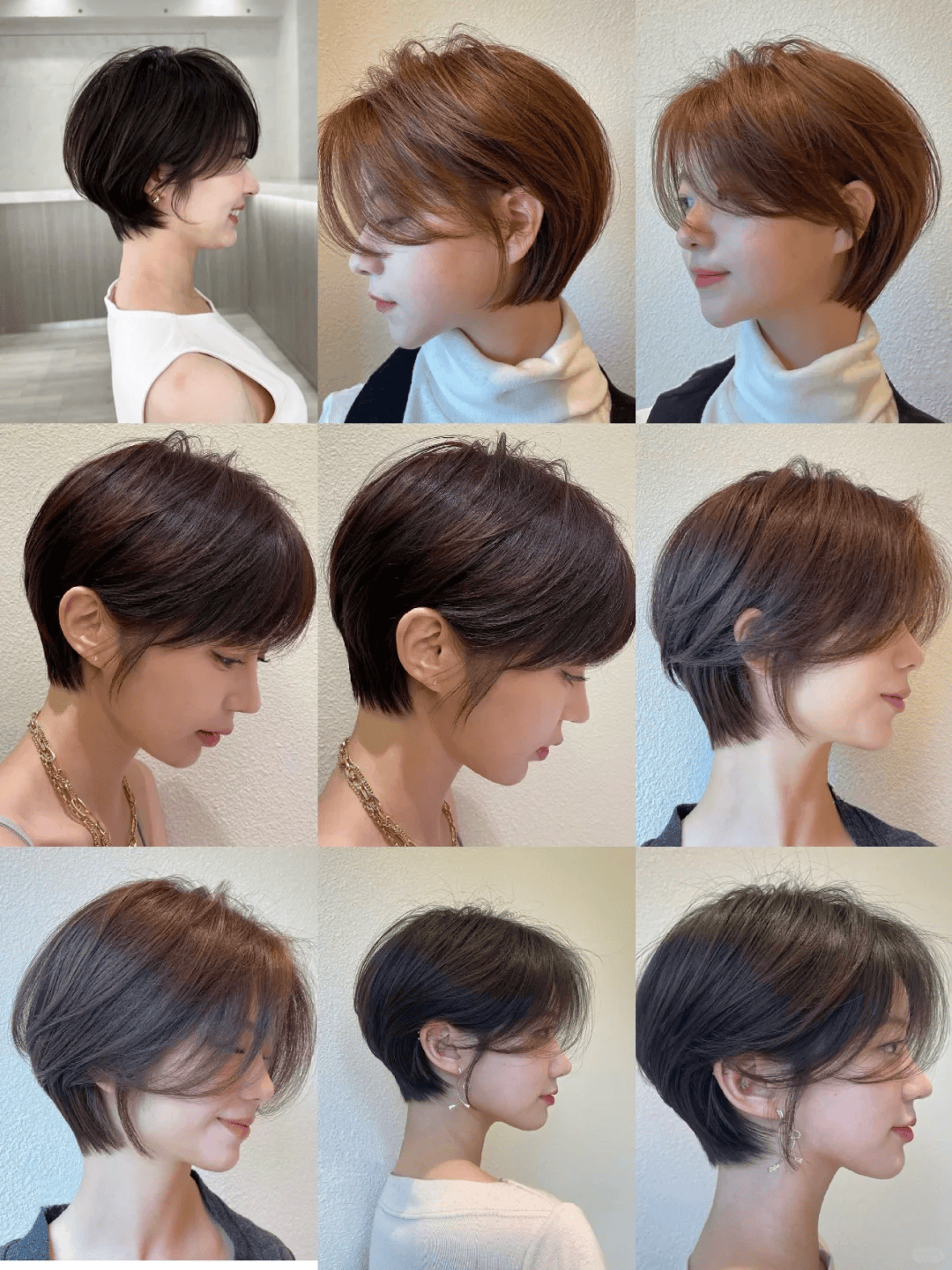 简约利落挂耳短发,打理超方便!高级感拉满