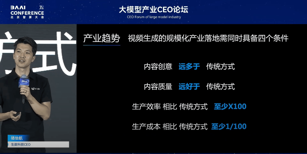 生数科技CEO骆怡航：从模型到生产，多模态AI如何推动视频创作更高效