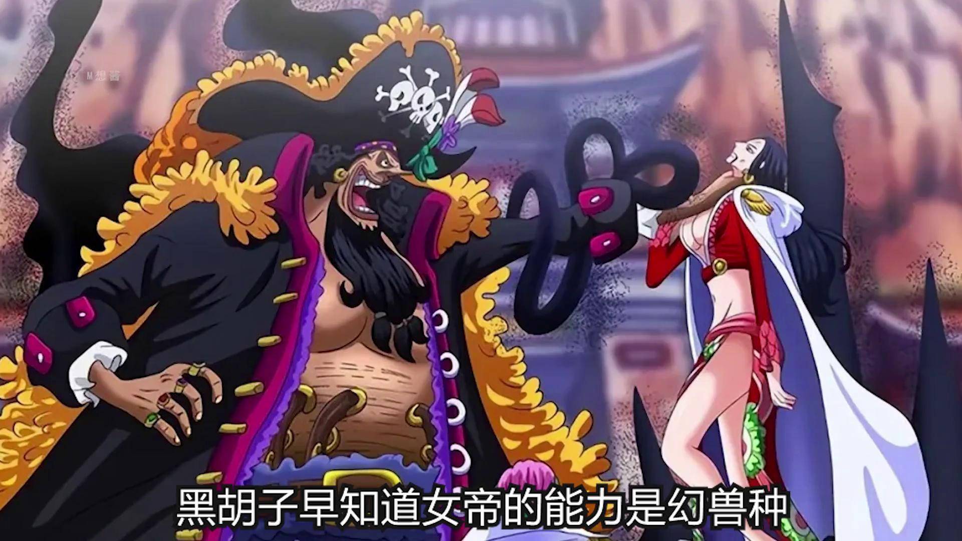 海贼王 路飞 女帝汉库克 黑胡子