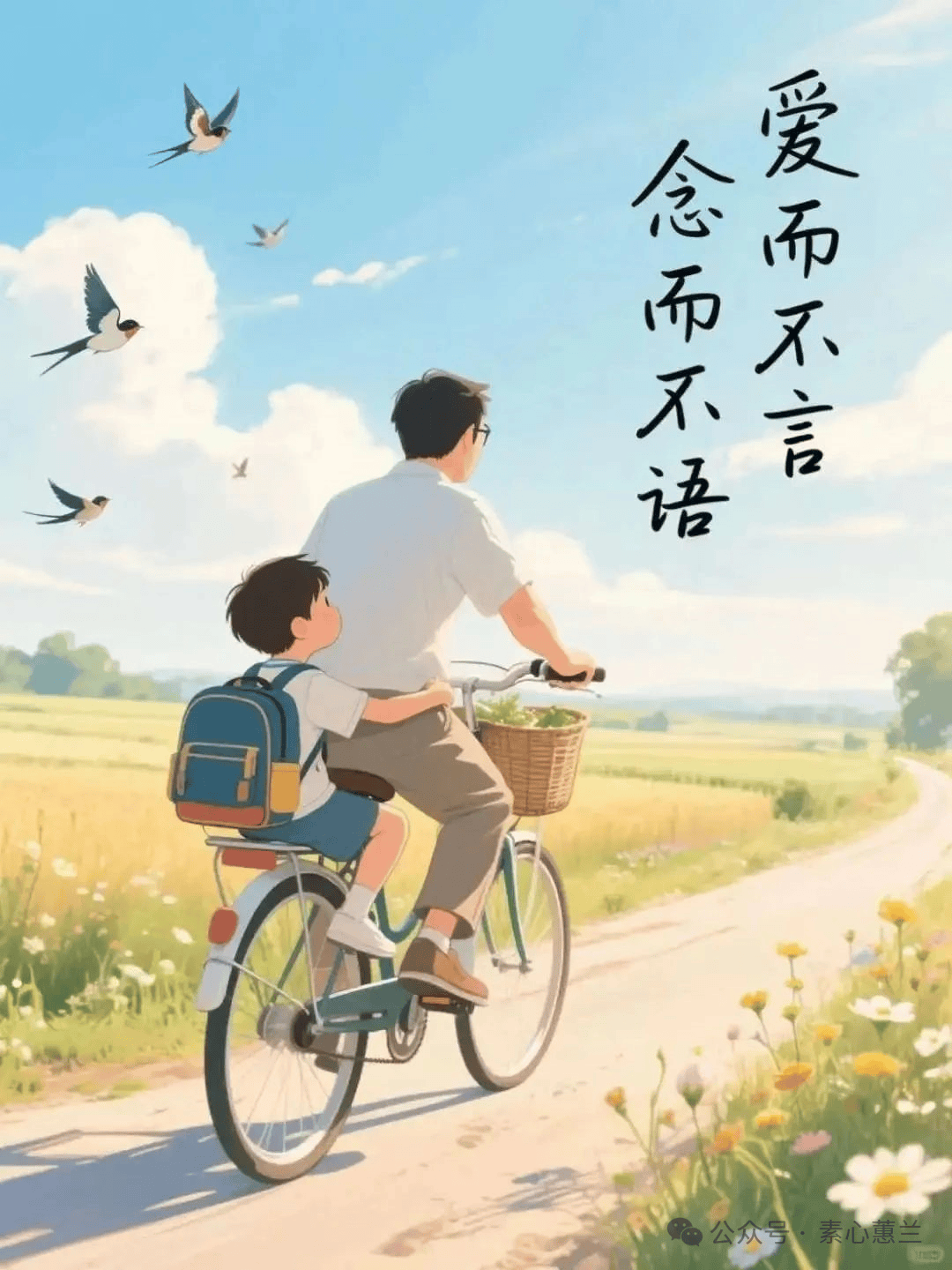 父亲节:祝福美图唯美祝福文案:父爱如山,静默却巍峨!