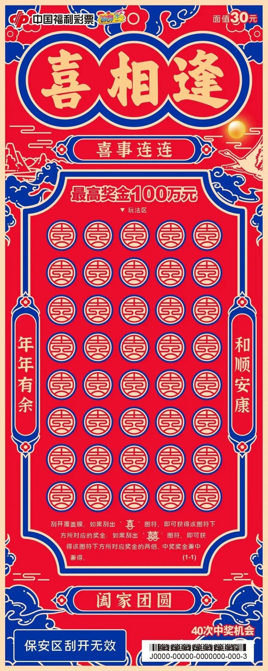 【刮刮乐】“喜相逢”家族齐聚,愿您与幸运喜相逢_寓意_玩法_吉祥