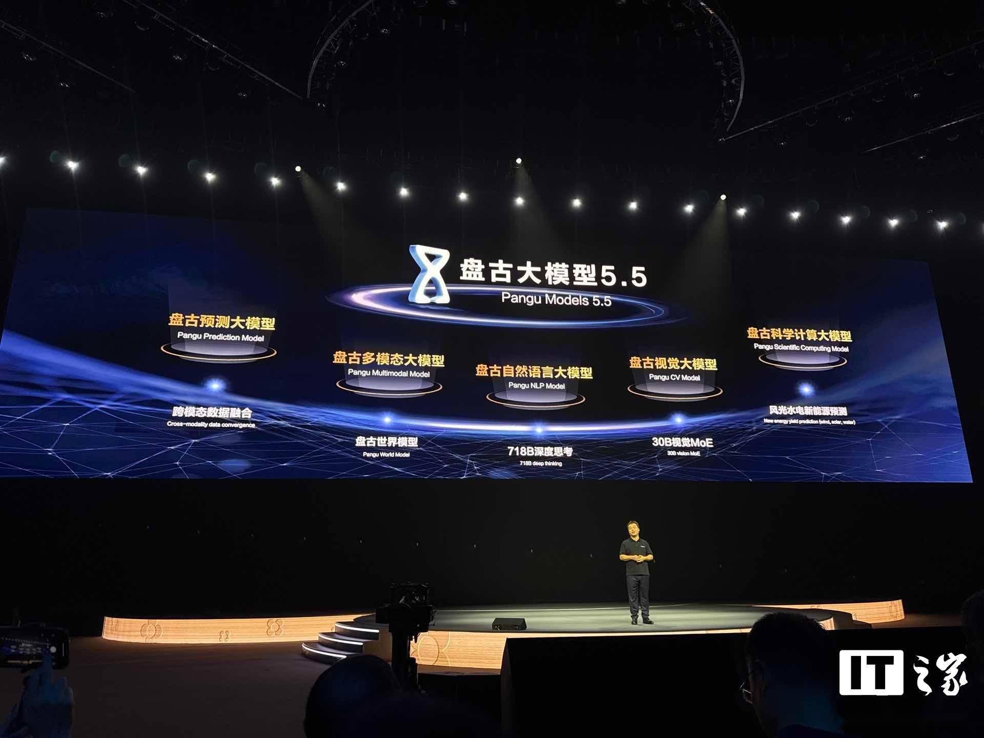 华为云发布盘古大模型 5.5：自然语言处理等五大基础模型全面升级
