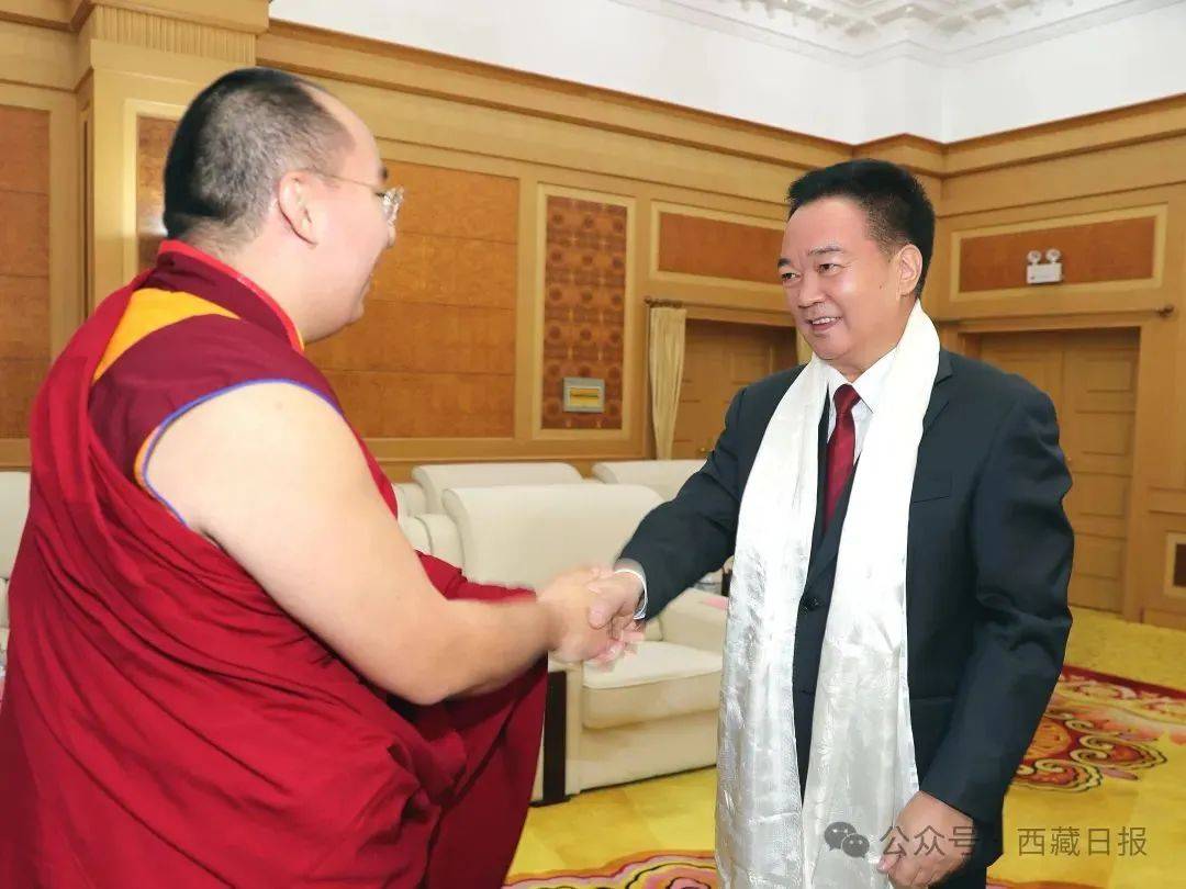 她的冰味棉花糖:西藏自治区党委书记王君正会见班禅额尔德尼·确吉杰布