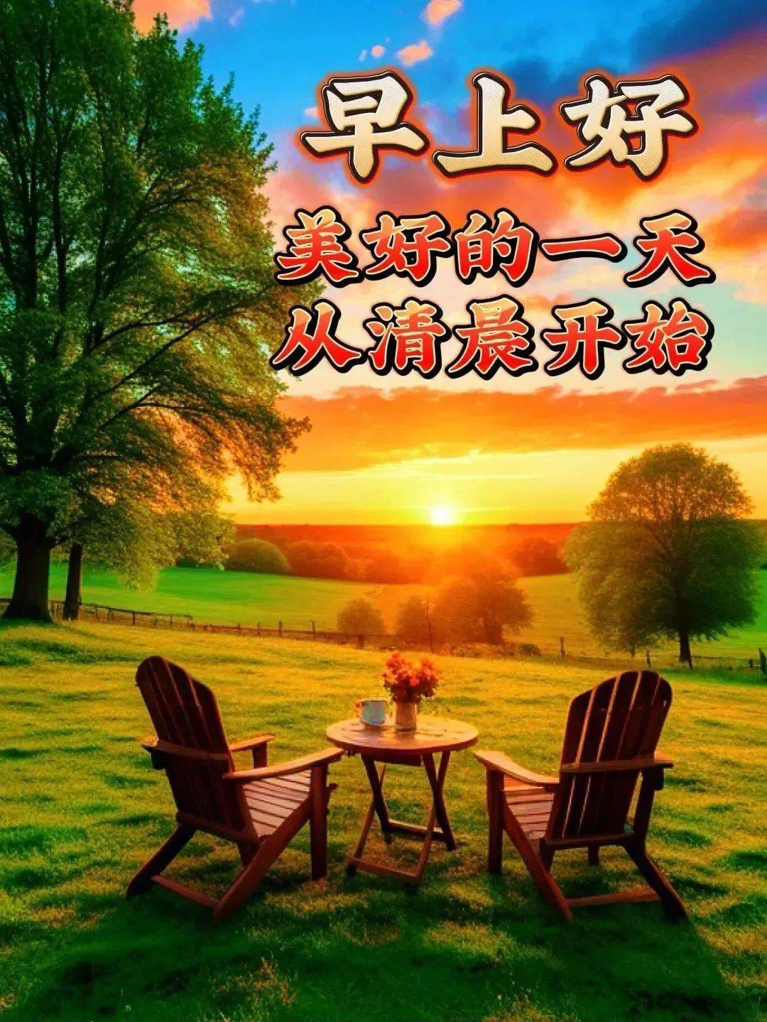 108张新款自然风景早上好图片大全,江山有景,人生有缘,不管远近,互相