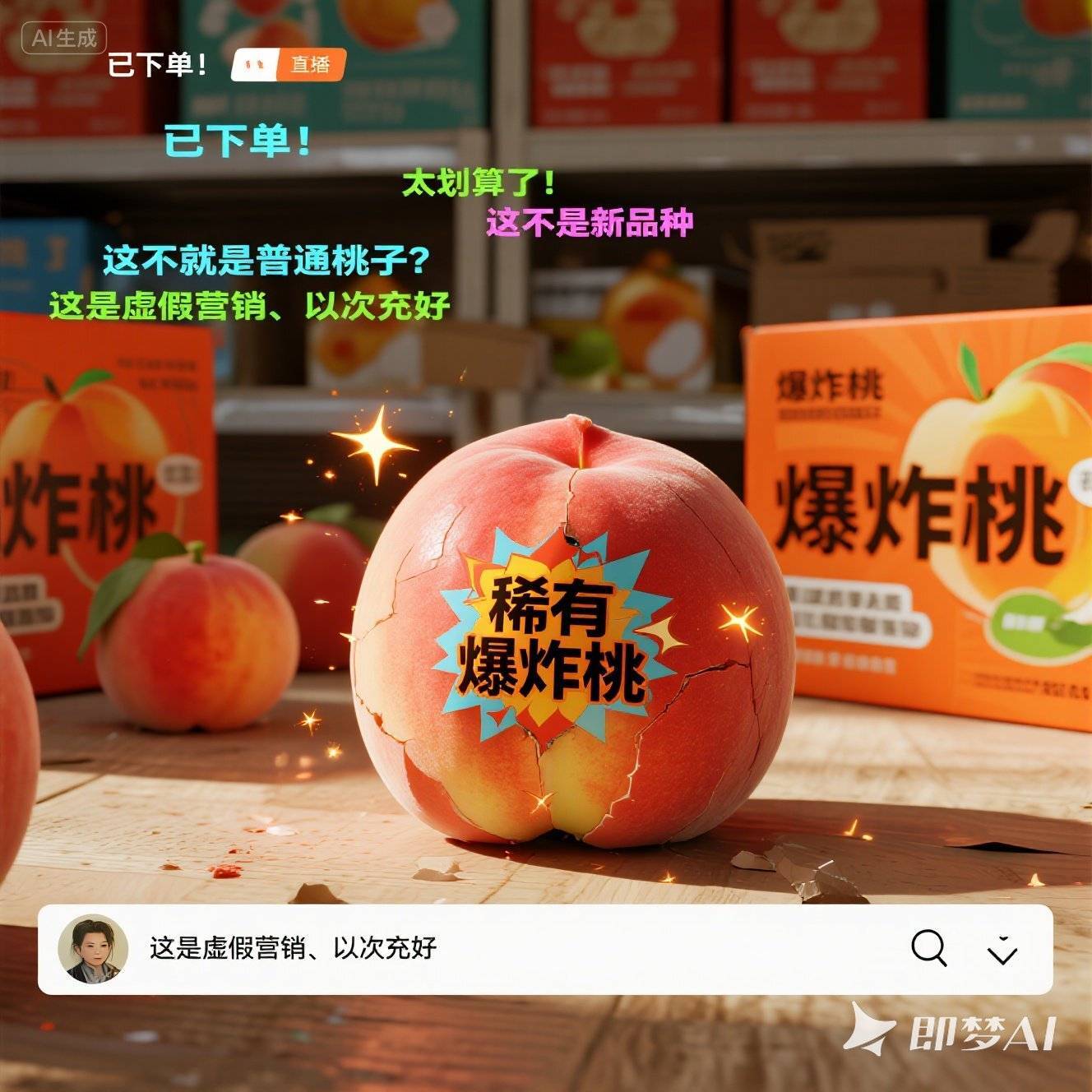 警惕“爆炸桃”背后的消费陷阱