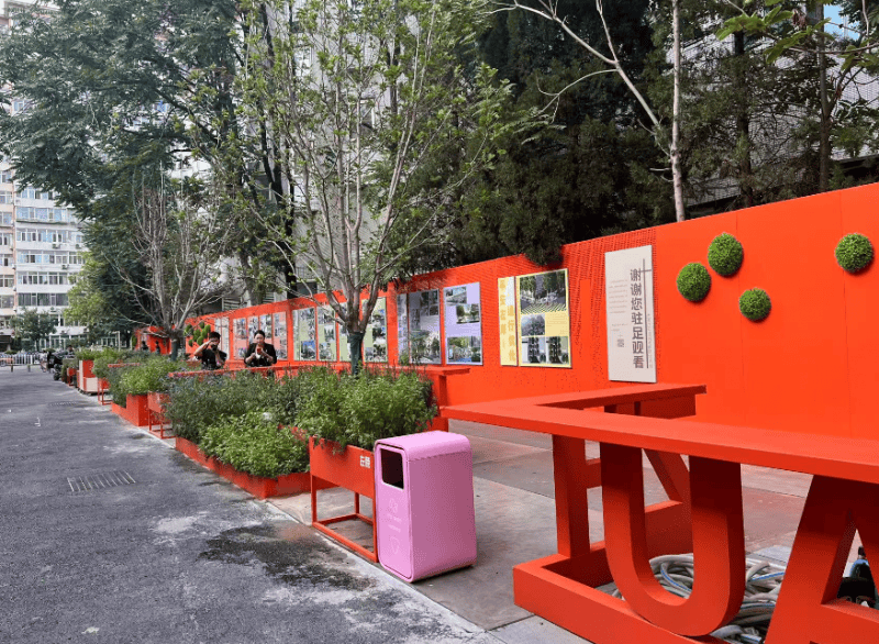 北京朝阳区左家庄背街小巷变身邻里“花园会客厅”_左巷_改造_居民