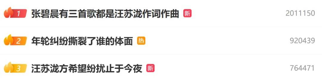 汪苏泷工作室深夜发声：我们的词曲从未旁落；张碧晨有三首歌都是汪苏泷作词作曲