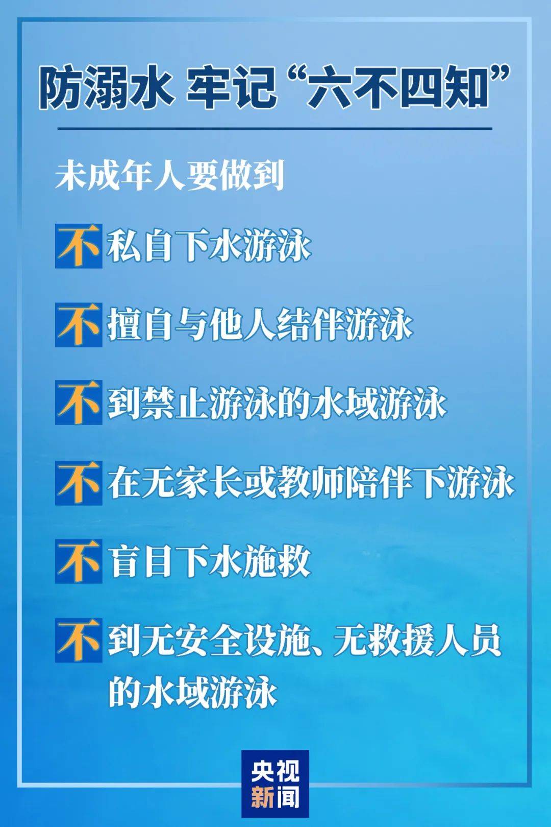 防溺水,牢记"六不四知"
