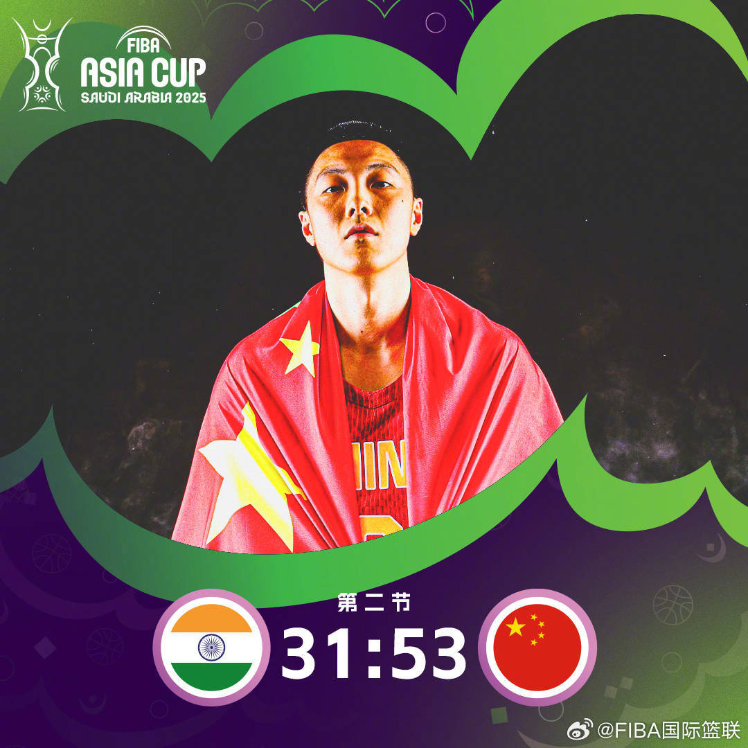大胜印度队31分，中国男篮亚洲杯两连胜