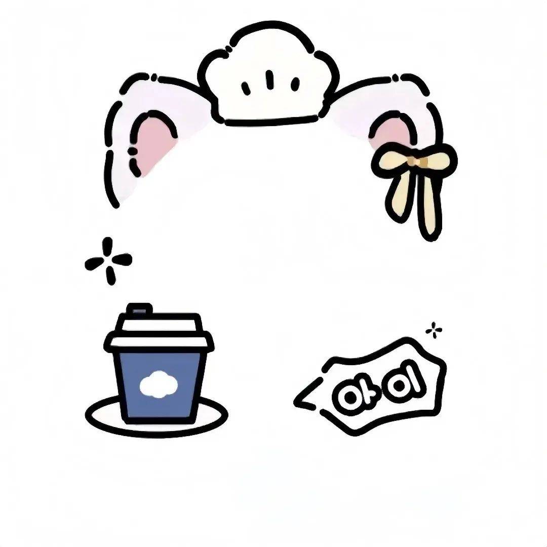超可爱的微信头像框/•᷅•᷄୭