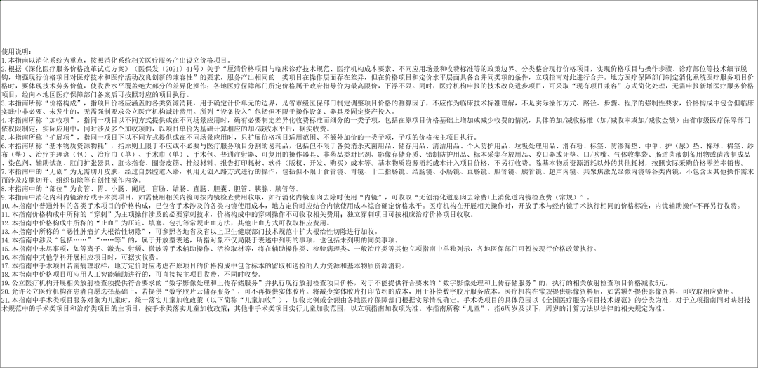 国家医保局印发《消化系统医疗服务价格项目立项指南（试行）》