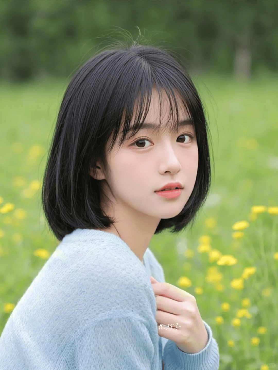 超减龄初恋发齐肩短发,非常柔美,清爽可爱型