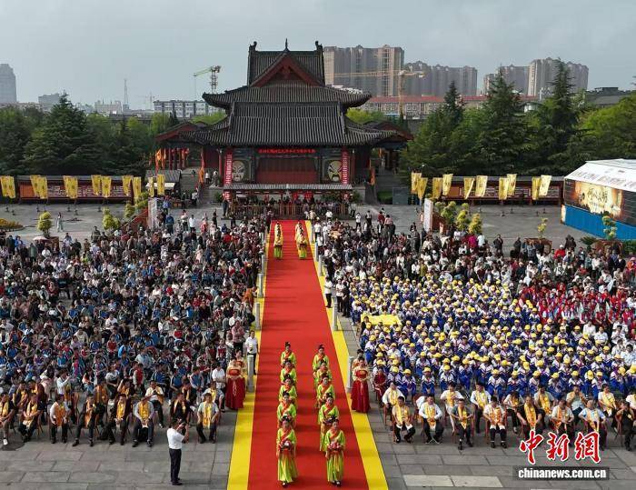 航拍“华人老家”山西洪洞大槐树乙巳年中元节祭祖大典