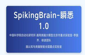 中国科学院自动化研究所：基于内生复杂性的类脑脉冲大模型“瞬悉1.0”问世