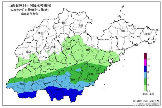 大到暴雨局部大暴雨！局部150毫米！山东发布双预警