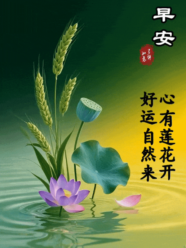 9月12日最漂亮早上好动态表情图片大全,早晨好动图美图大全